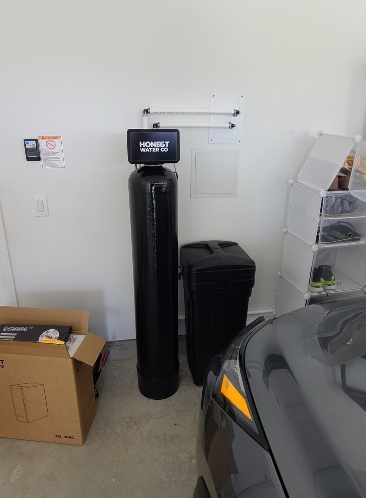 Whole-home water filtration system installed in an Ottawa basement utility area